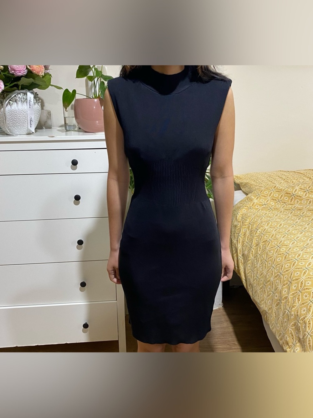 Guess Black Sleeveless Mini Bodycon Dress
